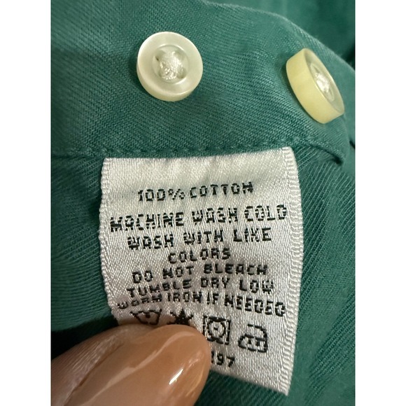 Southern Proper Long Sleeve Button Down Green The Henning Shirt 100% Cotton L - Picture 5 of 6